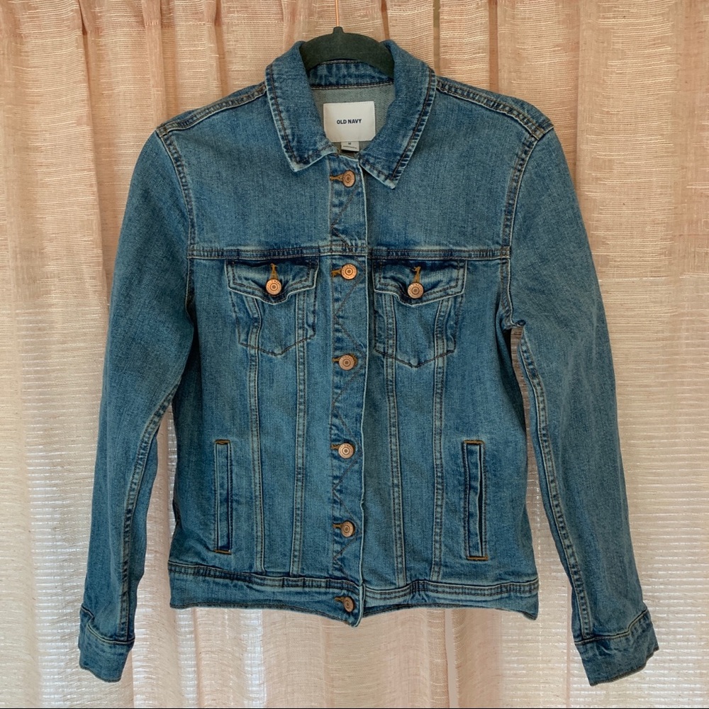 Medium Wash Classic Jean Jacket Size M - Picture 1 of 5